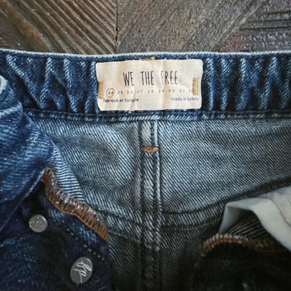 Free People Distressed button up mini skirt - Picture 4 of 4